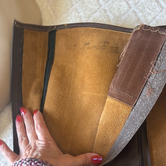 Vintage Authentic 70’s Women’s Brown Leather Knee High 3 Inch Heel Boots. 5 1/2 - Picture 15 of 16